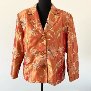 Vintage Vida Petites Floral Embroidery Blazer